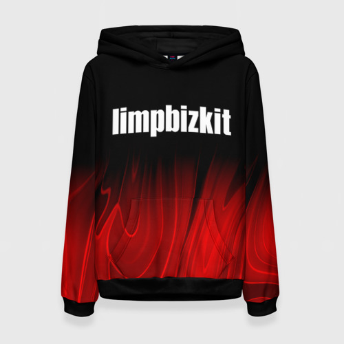 Женская толстовка 3D Limp Bizkit red plasma, цвет 3D печать