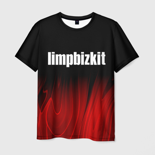 Мужская футболка 3D Limp Bizkit red plasma, цвет 3D печать