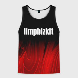 Мужская майка 3D Limp Bizkit red plasma