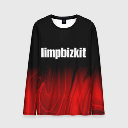 Мужской лонгслив 3D Limp Bizkit red plasma