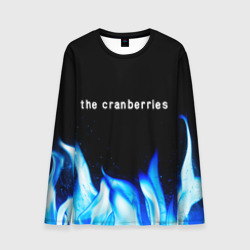 Мужской лонгслив 3D The Cranberries blue fire