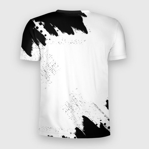Мужская футболка 3D Slim Mayhem рок кот на светлом фоне, цвет 3D печать - фото 2