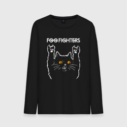 Мужской лонгслив хлопок Foo Fighters rock cat