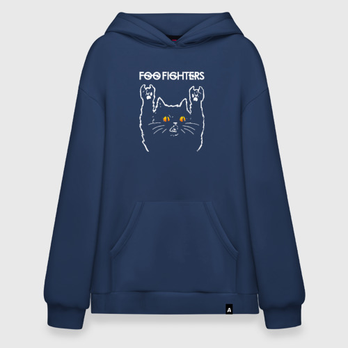 Худи SuperOversize хлопок Foo Fighters rock cat