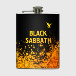 Фляга Black Sabbath - gold gradient: символ сверху