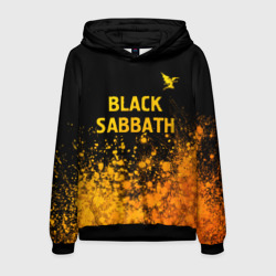 Мужская толстовка 3D Black Sabbath - gold gradient: символ сверху