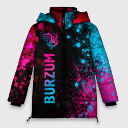 Женская зимняя куртка Oversize Burzum - neon gradient: по-вертикали