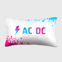 Подушка 3D антистресс AC DC neon gradient style: надпись и символ