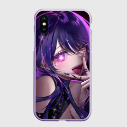 Чехол для iPhone XS Max матовый Oshi no ko - Ай хошино подмигивает