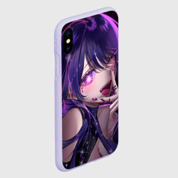 Чехол для iPhone XS Max матовый Oshi no ko - Ай хошино подмигивает - фото 2