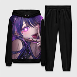 Женский костюм с толстовкой 3D Oshi no ko - Ай хошино подмигивает