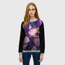 Женский свитшот 3D Oshi no ko - Ай хошино подмигивает - фото 2