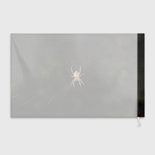 Флаг 3D Паук на паутине фото - фото 2