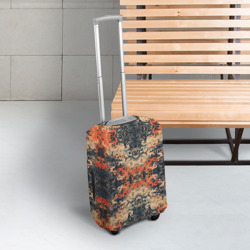 Чехол для чемодана 3D Оранжевые японские мотивы - фото 2