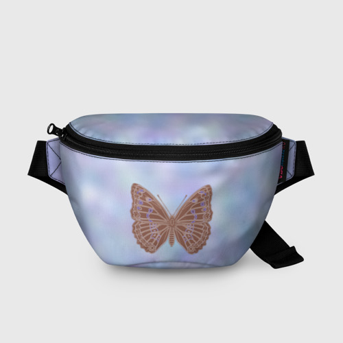 Поясная сумка 3D Бабочка пастельных тонов