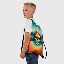 Рюкзак-мешок 3D Красочный веселый роджер - фото 2