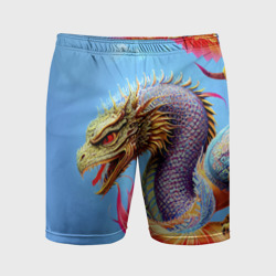 Мужские шорты спортивные Dragon - irezumi - tattoo - Japan