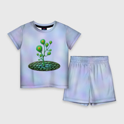 Детский костюм с шортами 3D Инопланетная растительная жизнь