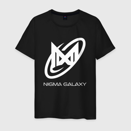 Мужская футболка хлопок Nigma Galaxy logo, цвет черный