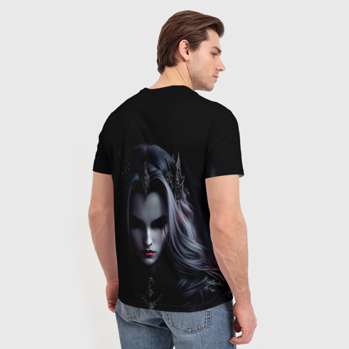 Мужская футболка 3D Королева тьмы, цвет 3D печать - фото 4