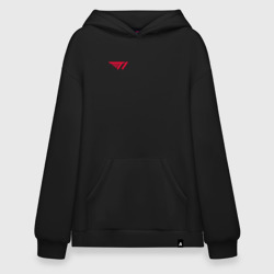 Худи SuperOversize хлопок T1 red