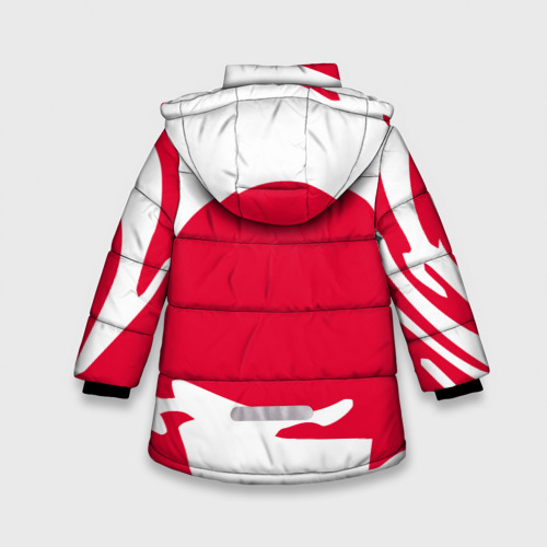 Зимняя куртка для девочек 3D с принтом T1 форма, вид сзади #1