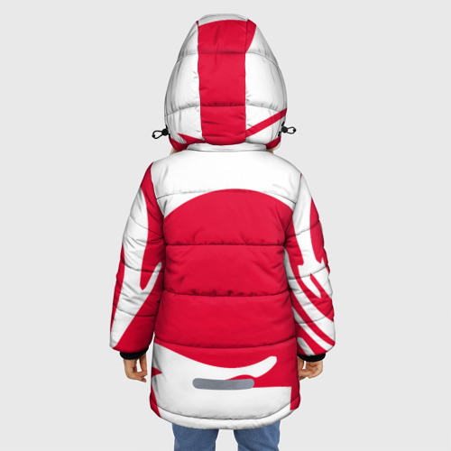 Зимняя куртка для девочек 3D с принтом T1 форма, вид сзади #2