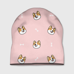 Шапка 3D Pink corgi