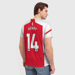 Мужская футболка 3D Тьерри Анри Арсенал Лондон форма домашняя - фото 2