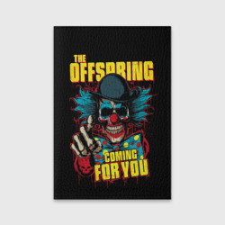 Обложка для паспорта матовая кожа Offspring skull