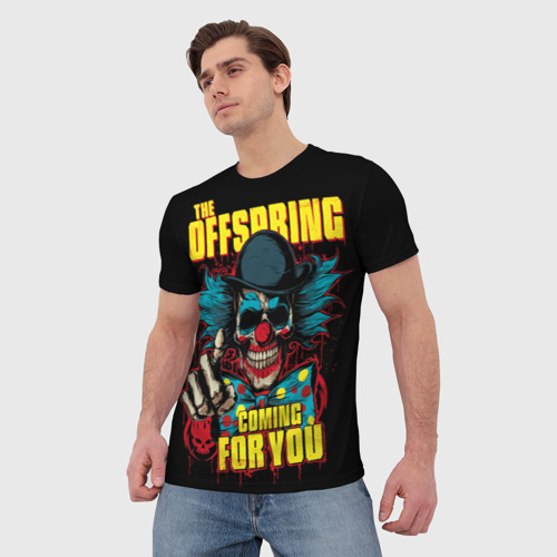 Мужская футболка 3D Offspring skull, цвет 3D печать - фото 3