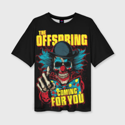 Женская футболка oversize 3D Offspring skull
