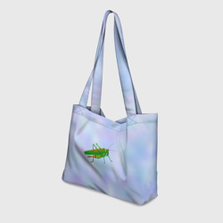 Пляжная сумка 3D Кузнечик зеленый - фото 2