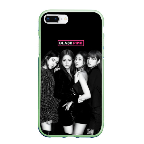 Чехол для iPhone 7Plus/8 Plus матовый с принтом Blackpink - girl group, вид спереди #2