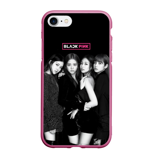 Чехол для iPhone 7/8 матовый с принтом Blackpink - girl group, вид спереди #2