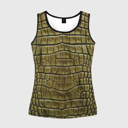 Женская майка 3D Текстура кожи крокодила