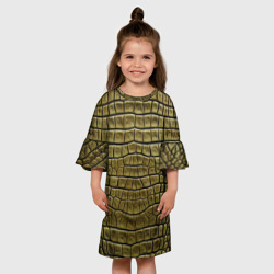 Детское платье 3D Текстура кожи крокодила - фото 2