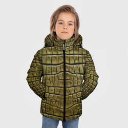 Зимняя куртка для мальчиков 3D Текстура кожи крокодила - фото 2