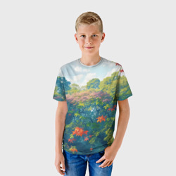 Детская футболка 3D Лесной пейзаж - фото 2