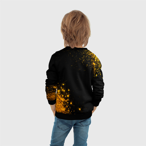 Детский свитшот 3D Beastars - gold gradient: надпись, символ, цвет 3D печать - фото 6