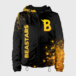 Женская куртка 3D Beastars - gold gradient: надпись, символ