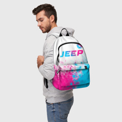 Рюкзак 3D Jeep neon gradient style: символ сверху - фото 2