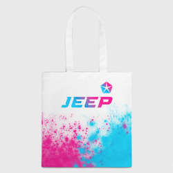 Шоппер 3D Jeep neon gradient style: символ сверху