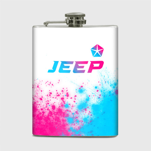 Фляга Jeep neon gradient style: символ сверху