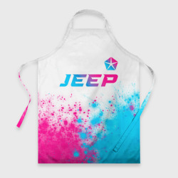 Фартук 3D Jeep neon gradient style: символ сверху