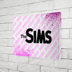 Холст прямоугольный The Sims pro gaming: надпись и символ - фото 2
