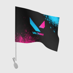 Флаг для автомобиля Valorant - neon gradient