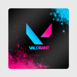 Магнит виниловый Квадрат Valorant - neon gradient