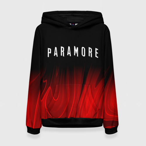 Женская толстовка 3D Paramore red plasma, цвет 3D печать