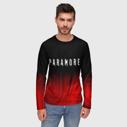 Мужской лонгслив 3D Paramore red plasma - фото 2